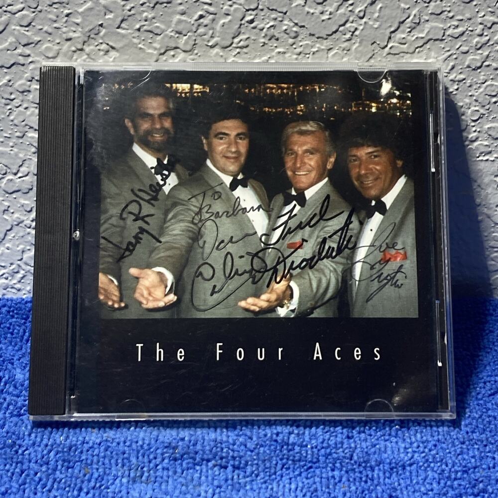 The Four Aces – We Are Singers CD Autographed Vocal Pop Easy Listening SIGNED